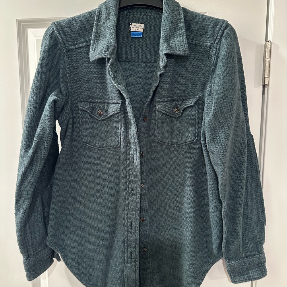 Kavu Teal Button-Up Shirt